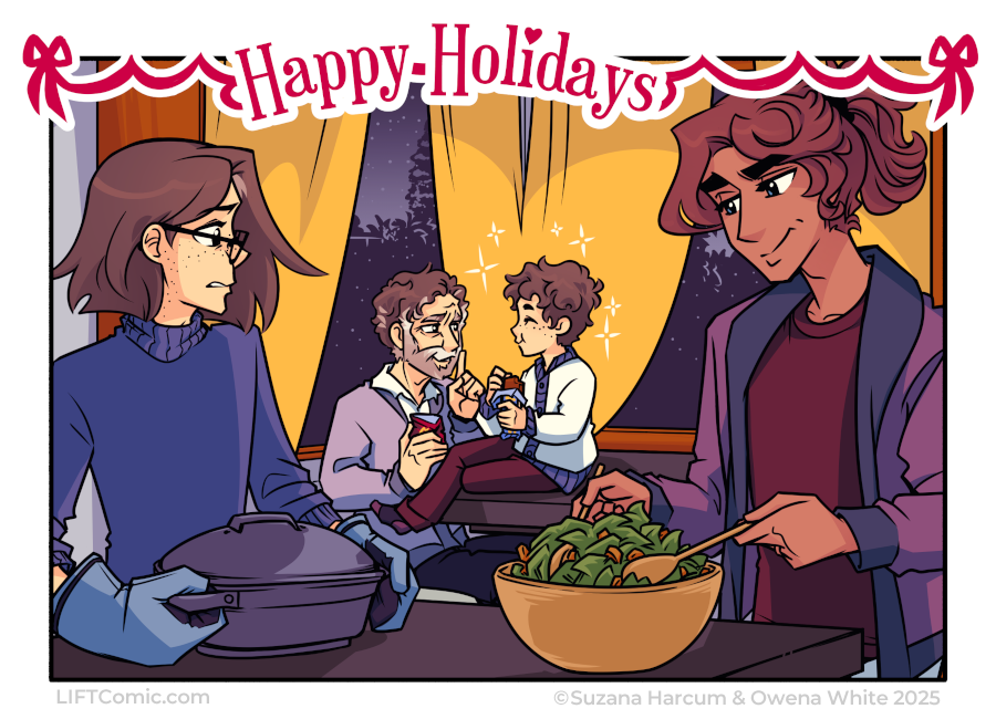 We hope the holiday season treated you well, with as much gusto as Saba Eli spoils Elijah!
