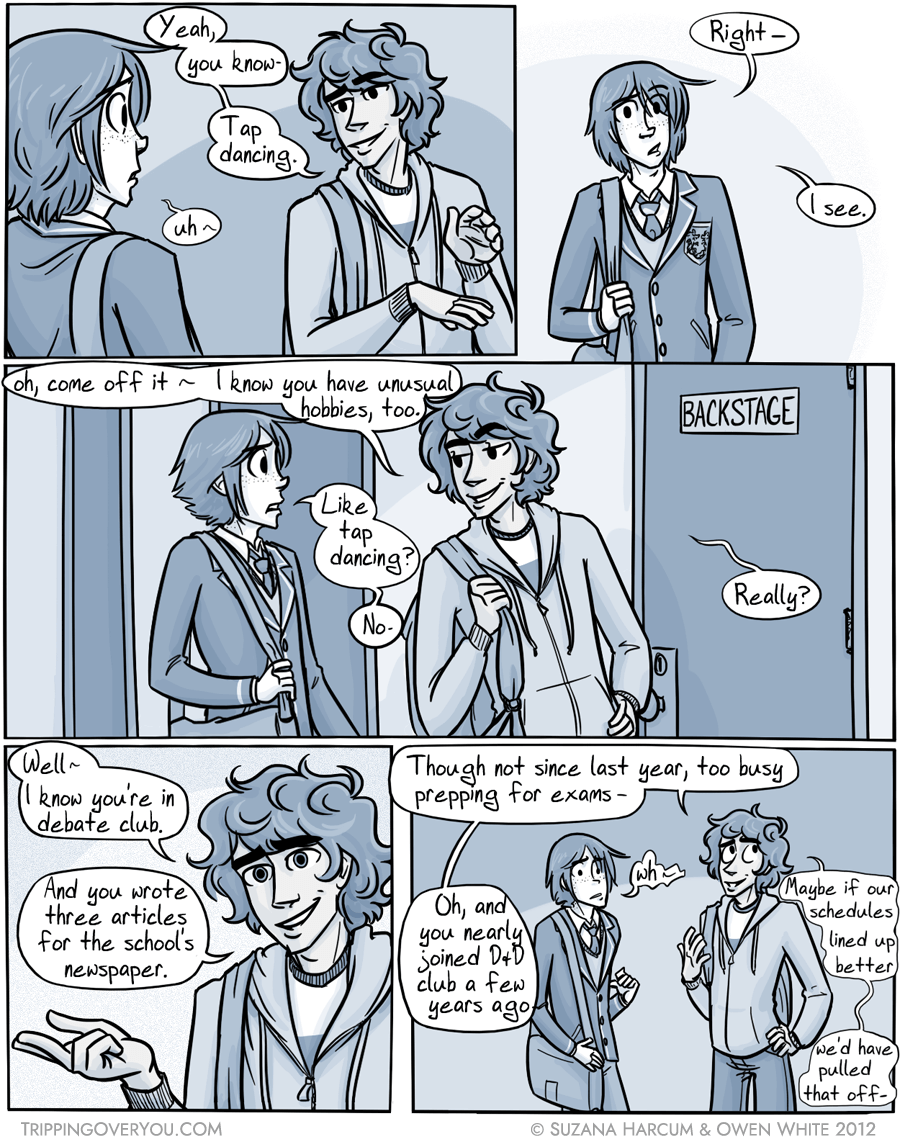 You're very easy to stalk. Did I say stalk? More like 'watch adoringly'.