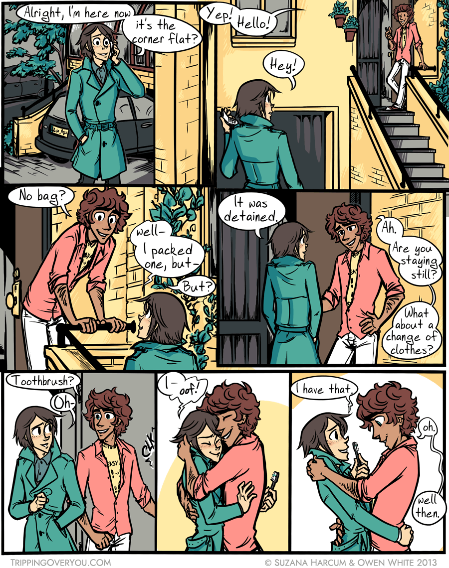 But no change of clothes in that trench-coat pocket, huh?