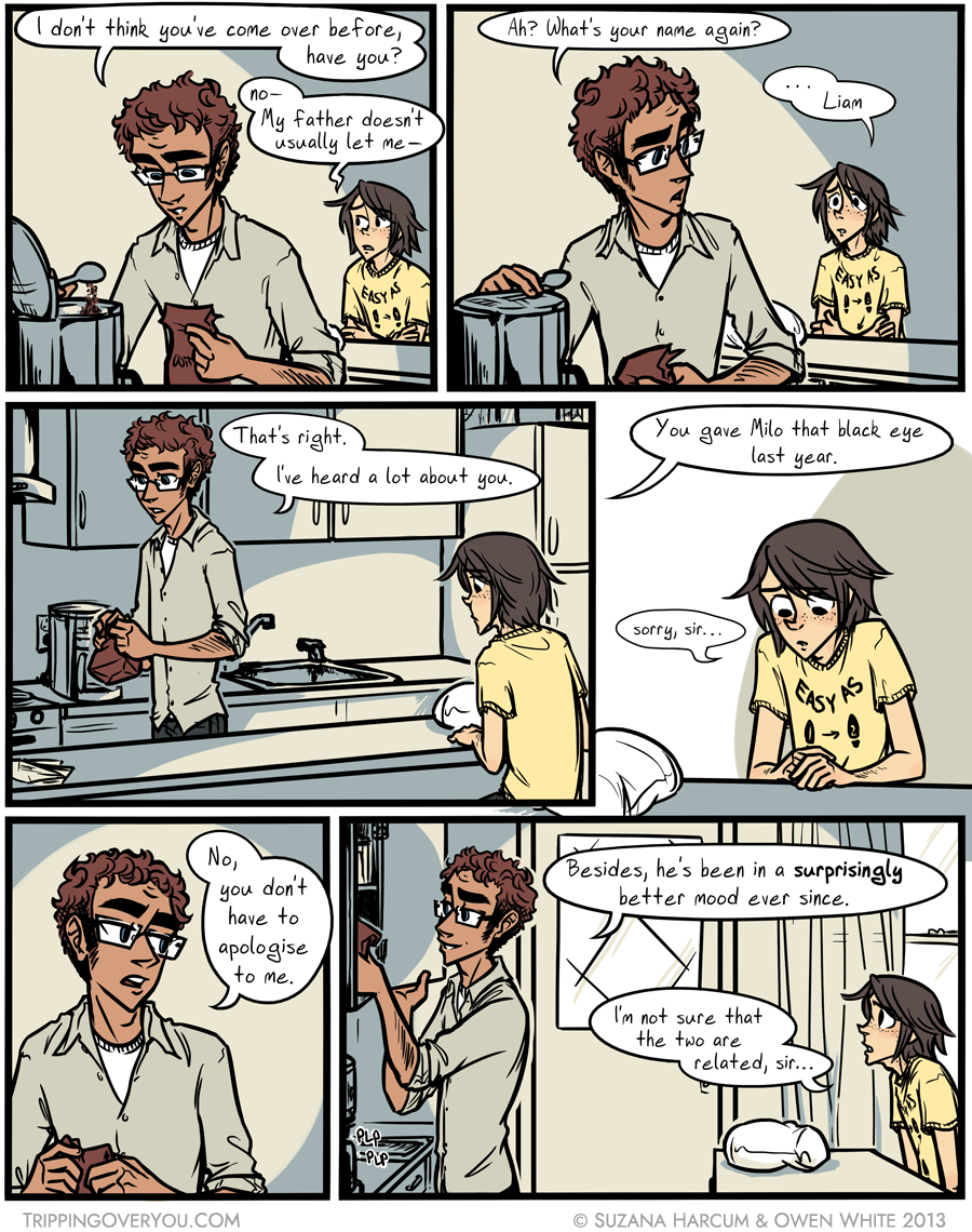 By that I mean I'm certain there was at least a two week intermission between that event and the aforementioned better mood..?