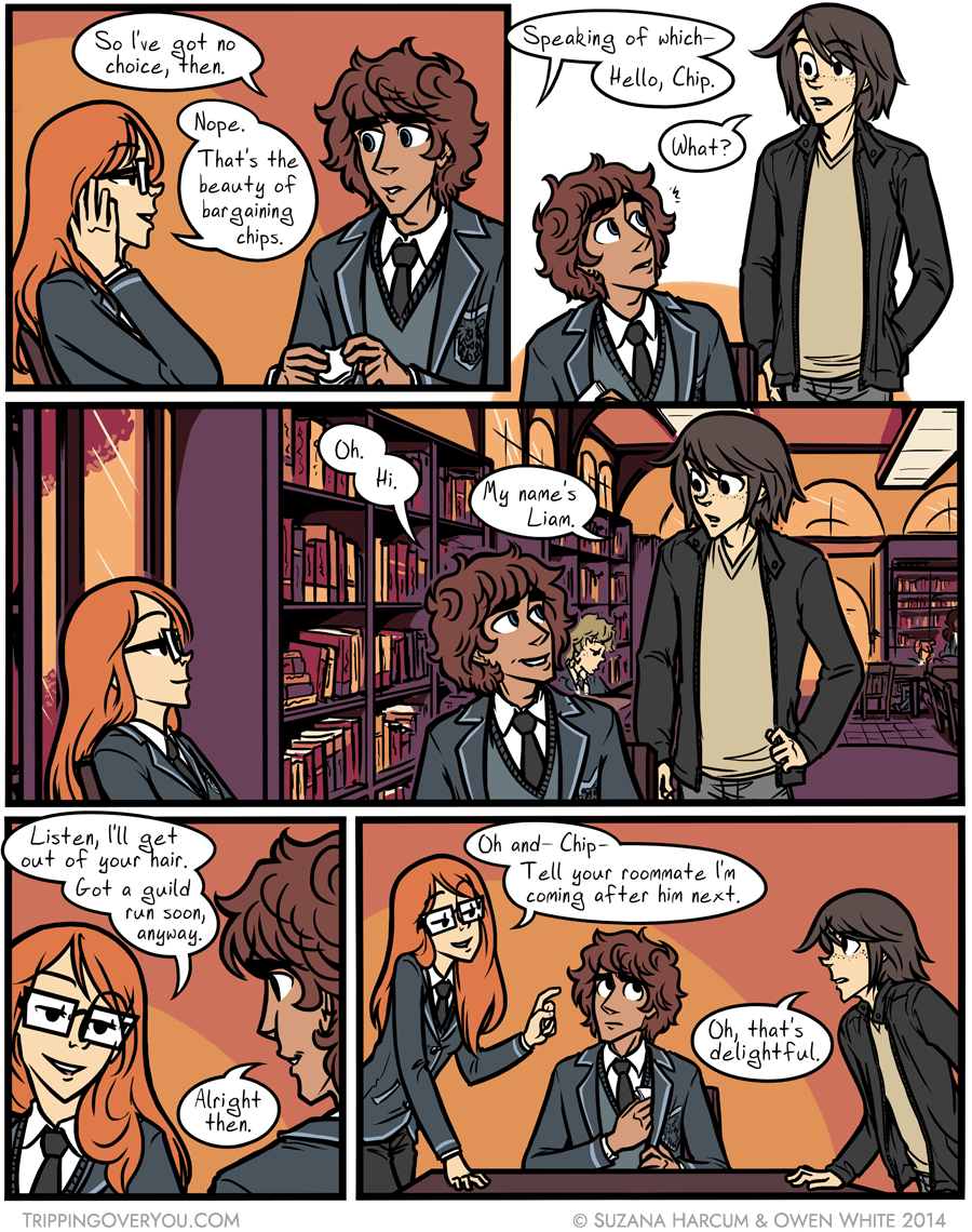 Milo how come your friend thinks my name is Chip? It's been, like, seven years - you'd think she'd know my name by now.