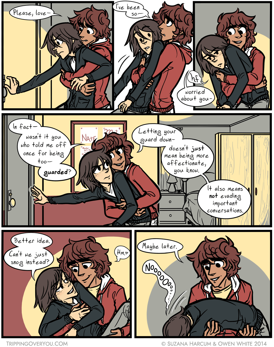 Quickly running out of diversionary tactics; playing dead is the last defense.