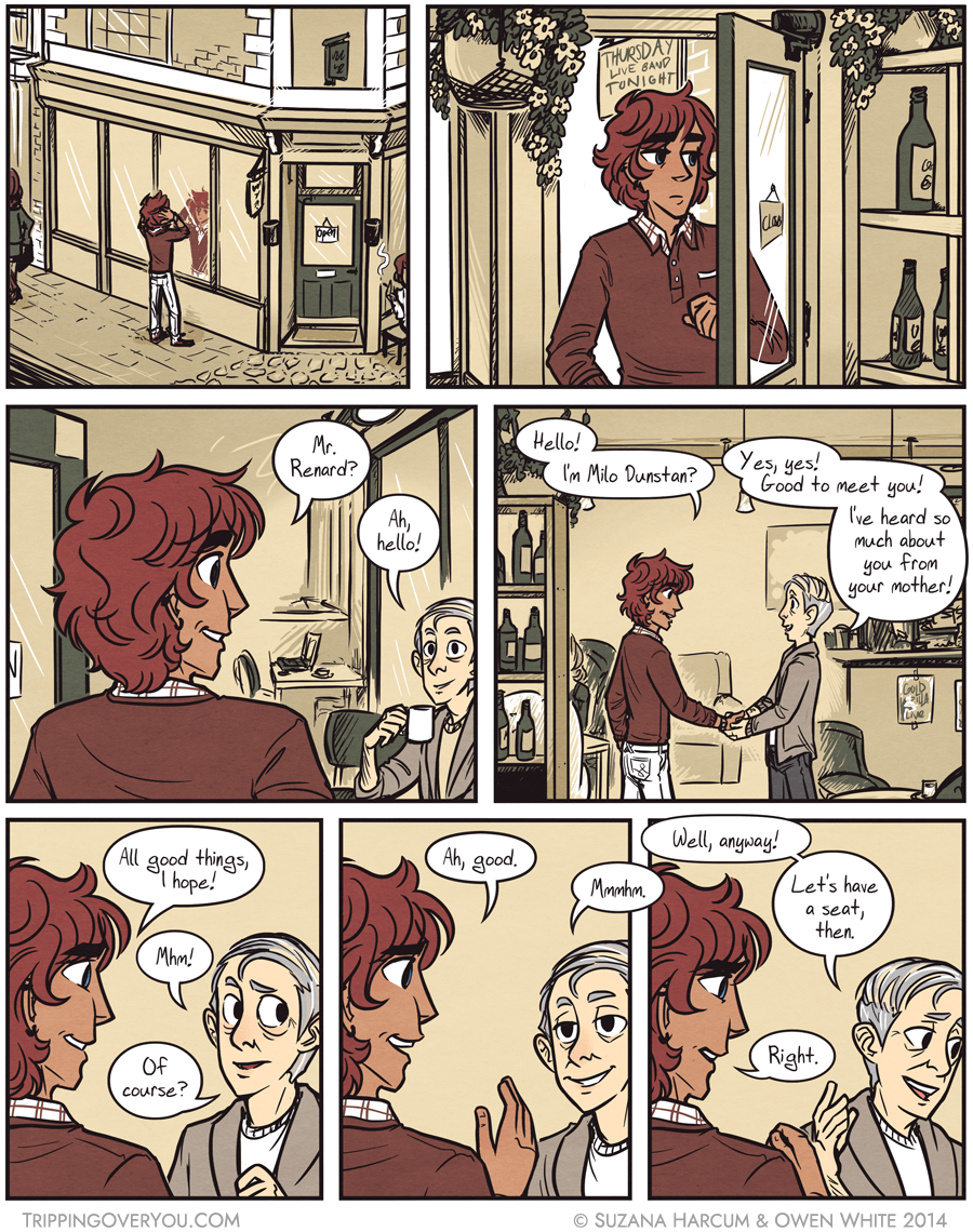 Okay, cue the polite smile! Try to look enthused and happy!! Ha ha ha!!! No wait, reign it back in, face is definitely sliding toward manic lunatic??